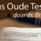 Cursus Oude Testament door ds Bram Hofland