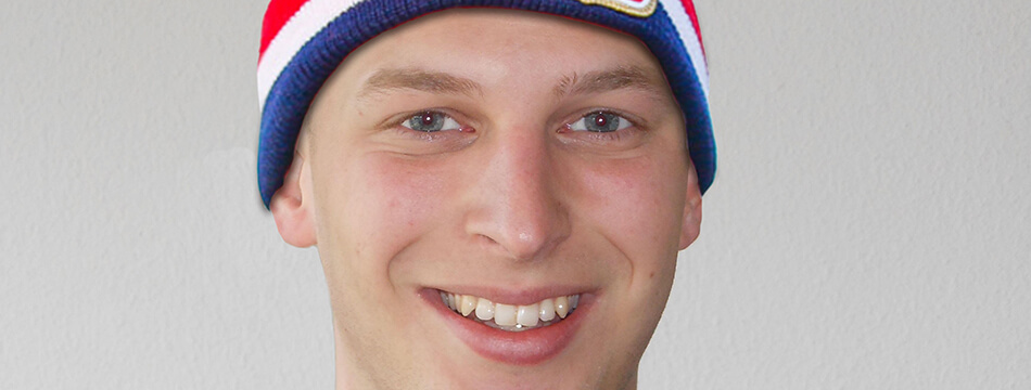 Sponsornieuwjaarsduik Bram Hofland