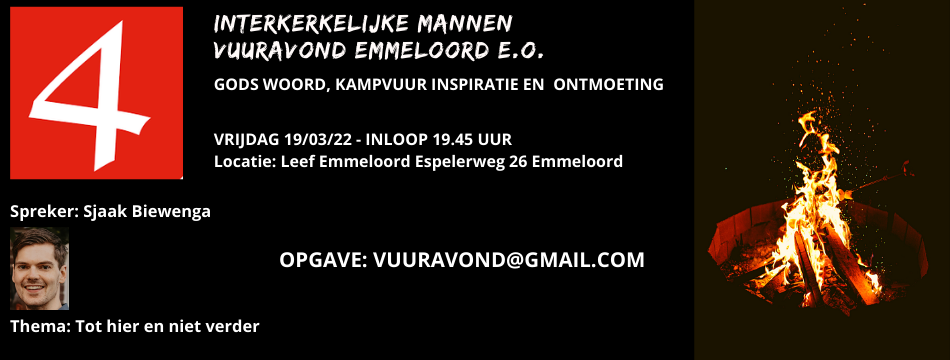 Interkerkelijke mannen vuuravond