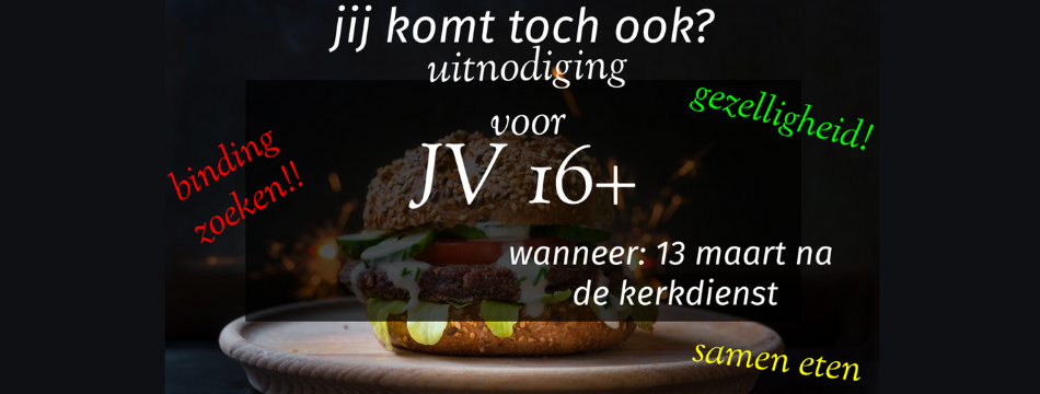 Jeugdvereniging herstart | Kom 13 maart na de ochtenddienst!